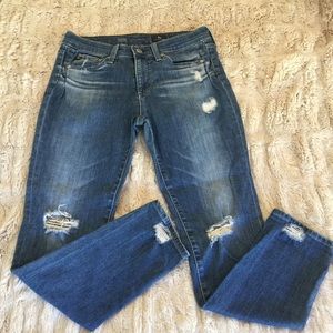 AG “The Beau” Slouchy Skinny Jeans Distressed 26 4